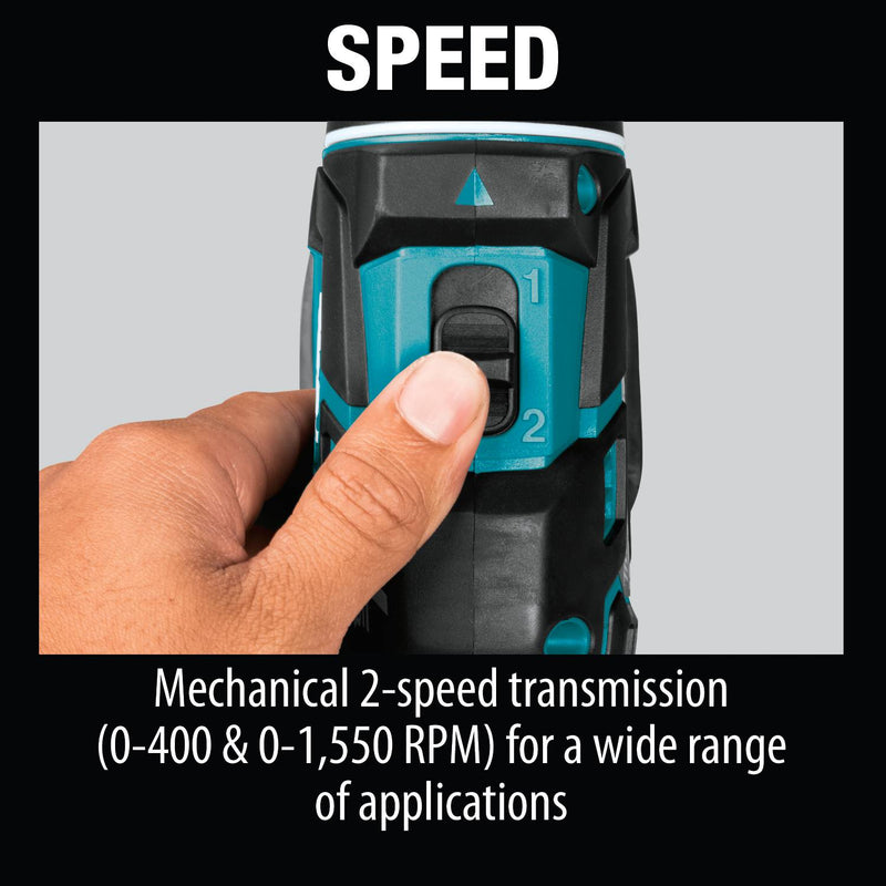 Makita XFD061-R 18V LXT Lithium‑Ion Compact Brushless Cordless 1/2" Driver‑Drill Kit (3.0Ah) (Reconditioned) - ToolSteal.com