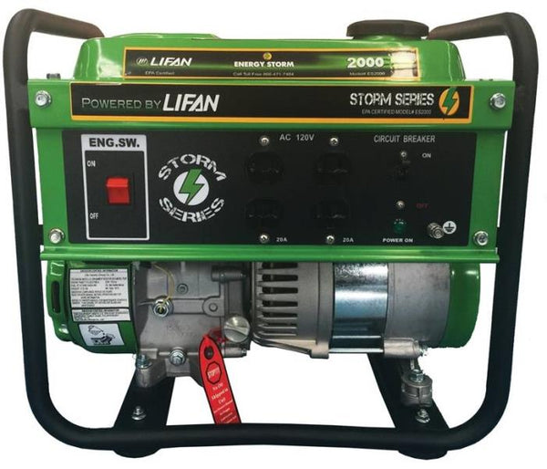 Energy Storm ES2000CA Gasoline Powered Portable Generator, 3mhp, New LOCAL PICK UP ONLY
