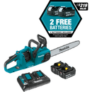 Makita XCU04PT1 18V X2 (36V) LXT® Lithium‑Ion Brushless Cordless 16" Chain Saw Kit with 4 Batteries (5.0Ah) (New) - ToolSteal.com