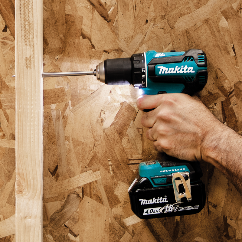 Makita XFD13SM1 18V LXT Lithium‑Ion Brushless Cordless 1/2 in. Driver‑Drill Kit 4.0Ah, New