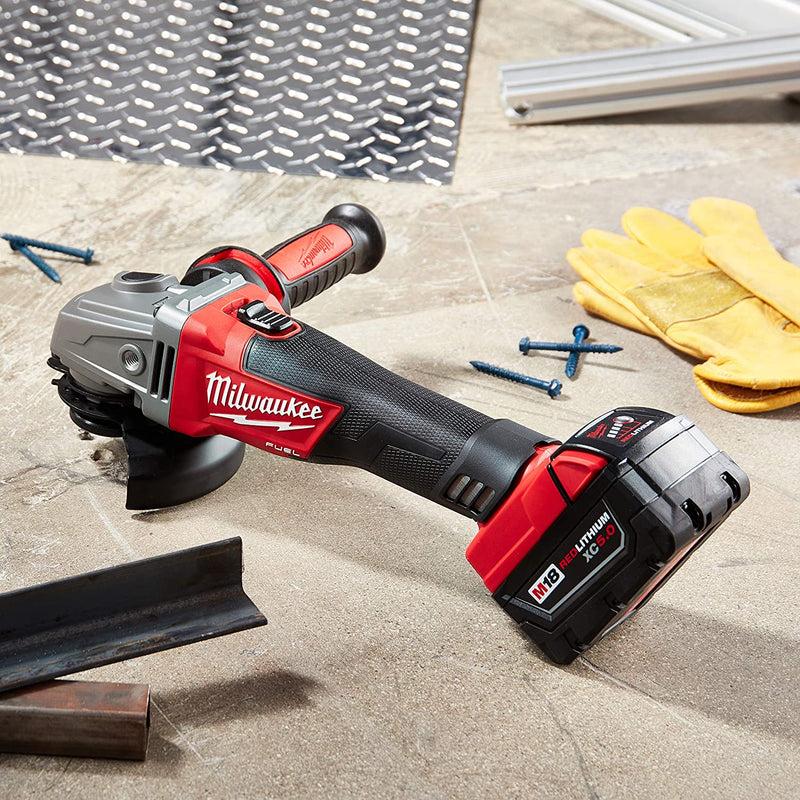 Milwaukee 2781-20 M18 FUEL™ 4-1/2" / 5" Grinder, Slide Switch Lock-On, [Tool Only], (New) - ToolSteal.com