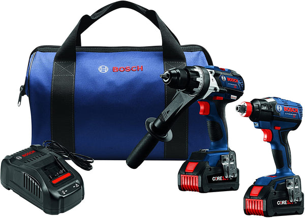 Bosch GXL18V-225B24 18-Volt 2-Tool Hammer Drill and Impact Driver Combo Kit New