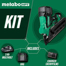 Metabo HPT NR1890DC(S) 18V 3-1/2 Inch 30° Paper Strip Framing Nailer Kit, New
