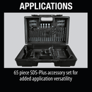 Makita XRH06RBX-R 18V LXT® Li‑Ion Sub‑Compact Brushless Cordless 11/16" SDS+ Rotary Hammer Ki with, 65 Pc. Accessory Set (2.0 Ah) (Reconditioned) - ToolSteal.com