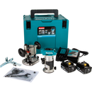 Makita XTR01T7-R 18V LXT Lithium‑Ion Brushless Cordless Compact Router Kit 5.0Ah Reconditioned