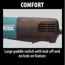 Makita GD0800C 1/4" SJS™ High Speed Die Grinder, (New) - ToolSteal.com