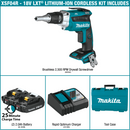 Makita XSF04R-R 18V LXT Lithium‑Ion Compact Brushless Cordless 2,500 RPM Drywall Screwdriver Kit 2.0Ah Reconditioned