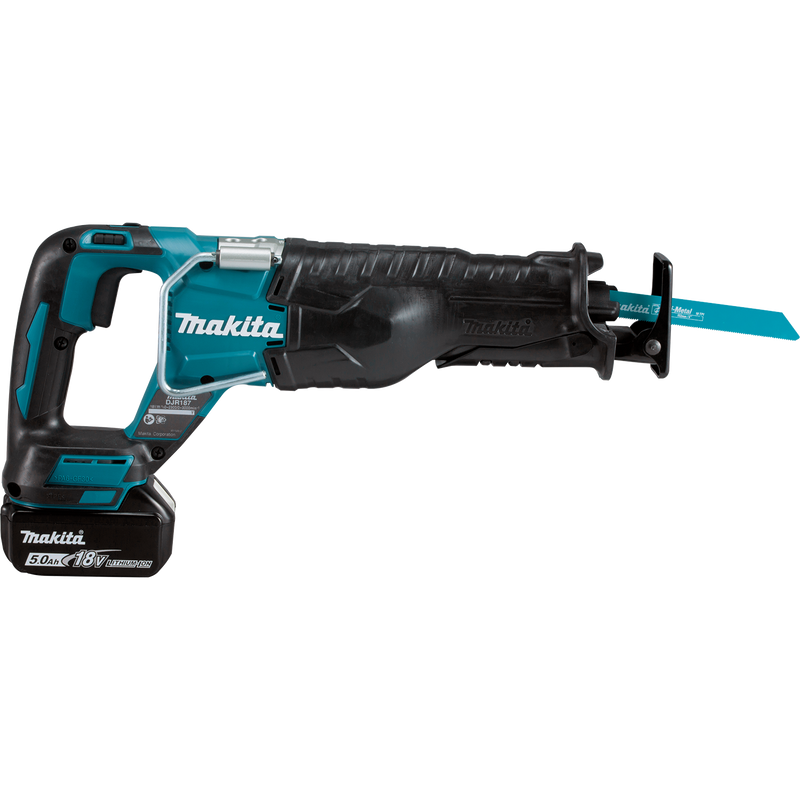 Makita XRJ05T 18V LXT® Lithium‑Ion Brushless Cordless Recipro Saw Kit (5.0Ah), (New) - ToolSteal.com