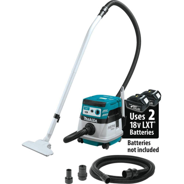 Makita XCV08Z-R 18V X2 LXT 36V 2.1 Gallon HEPA Dry Dust Extractor/Vacuum with AWS Bare Tool, Reconditioned
