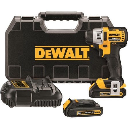 Dewalt DCF895C2 20V MAX Lithium Ion Brushless 3-Speed 1/4 In. Impact Driver (1.5AH) (New) - ToolSteal.com
