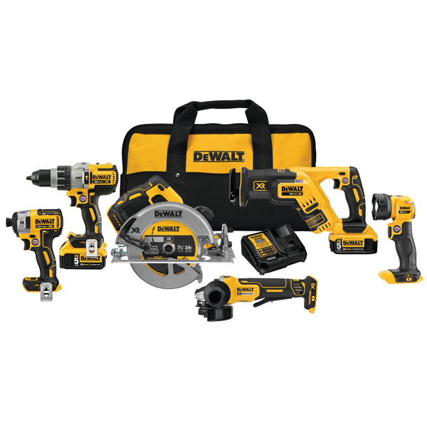 Dewalt DCK695P2 20v Max XR® Brushless Cordless 6-Tool Combo Kit (New) - ToolSteal.com