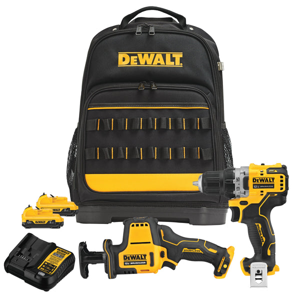 DeWALT DCKSS200F2 Xtreme 12V Max Cordless 2-tool Combo Kit With Professional Tool Backpack, New