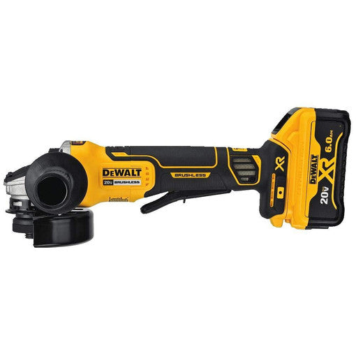 DeWalt DCG413R2 20V MAX XR Brushless Lithium-Ion 4.5 in. Cordless Paddle Switch Small Angle Grinder with Kickback Brake, New