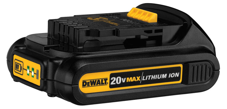 DeWALT DCB201 20-Volt MAX Compact Lithium-Ion Battery, 1.5Ah Pack New