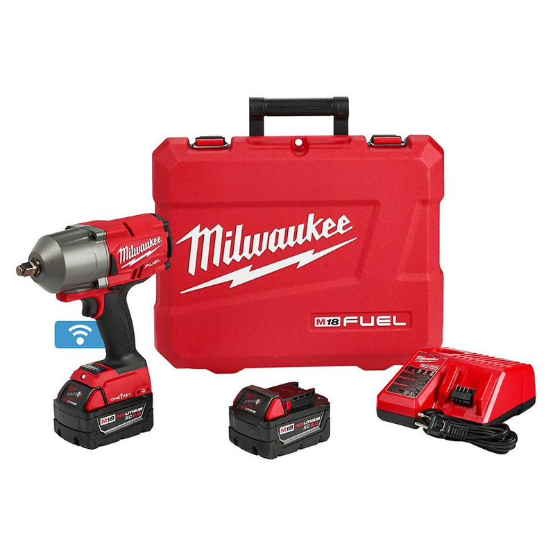 Milwaukee 2863-22 M18 FUEL With ONE-KEY High Torque Impact Wrench 1/2 in. Friction Ring Kit, New