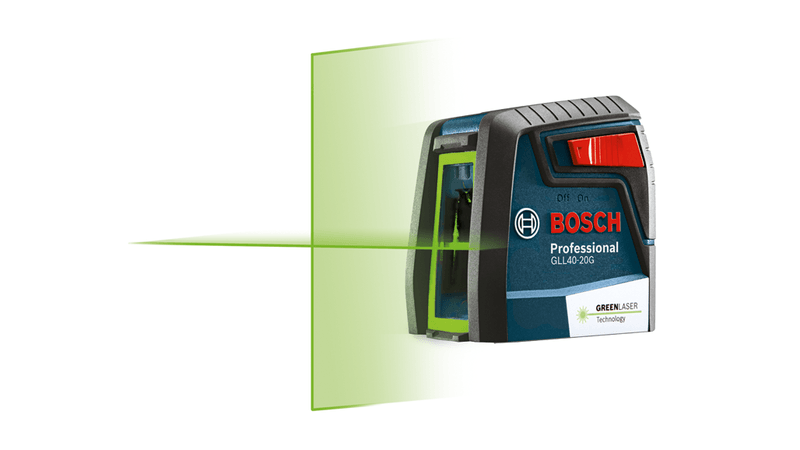 Bosch GLL40-20G Green-Beam Self-Leveling Cross-Line Laser, New