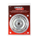 Lincoln Electric 6" Single Row Knotted Cup Brush, 5/8 in. Arbor,  KH297 New