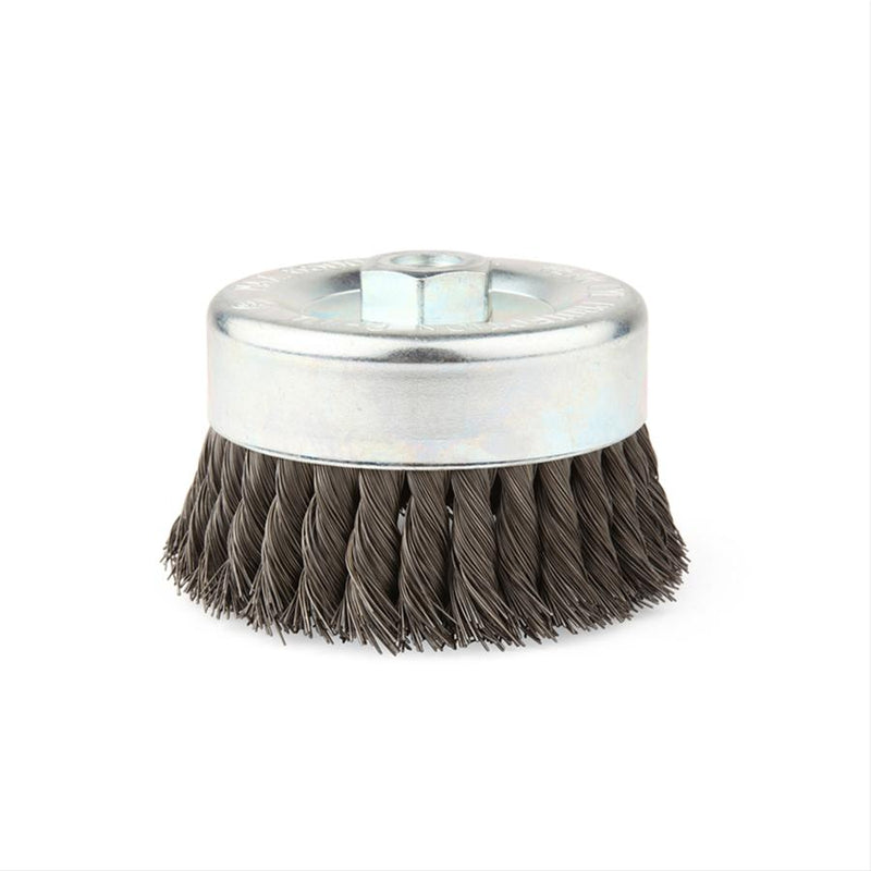 Lincoln Electric 6" Single Row Knotted Cup Brush, 5/8 in. Arbor,  KH297 New