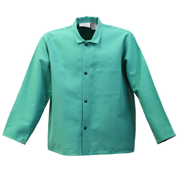 Stanco FR630-XL Welding Jacket With Collar, XL, Cotton, Green, New
