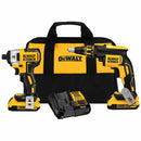 DeWALT DCK261D2 20 V MAX* XR Lithium Ion Cordless Drywall Screwgun & Impact Driver Kit (2.0Ah), (New) - ToolSteal.com