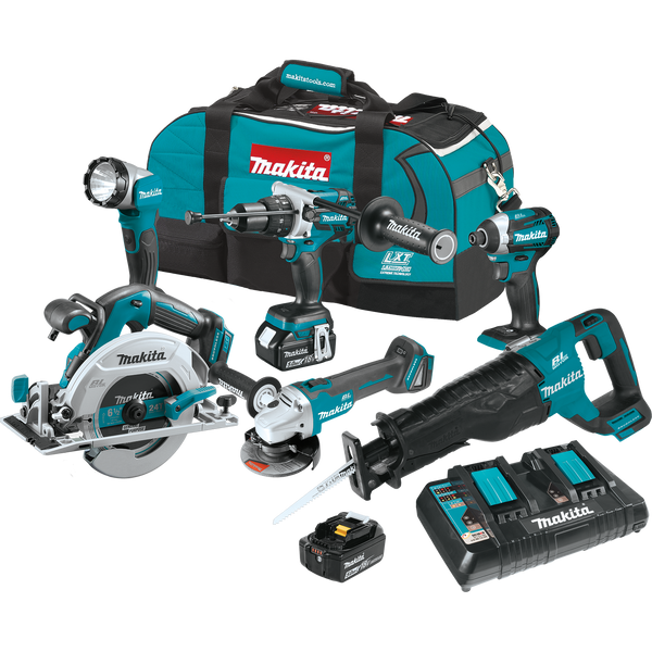 Makita XT611PT 18V LXT Li‑Ion Brushless Cordless 6‑Pc. Combo Kit 5.0Ah, New