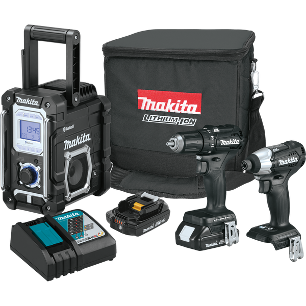 Makita CX301RB 18V LXT® Lithium‑Ion Sub‑Compact Brushless Cordless 3‑Pc. Combo Kit (2.0Ah), (New) - ToolSteal.com