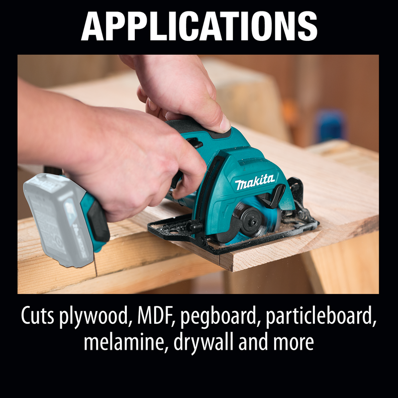 Makita SH02Z-R 12V Max CXT Lithium‑Ion Cordless 3‑3/8 in. Circular Saw, Tool Only, Reconditioned