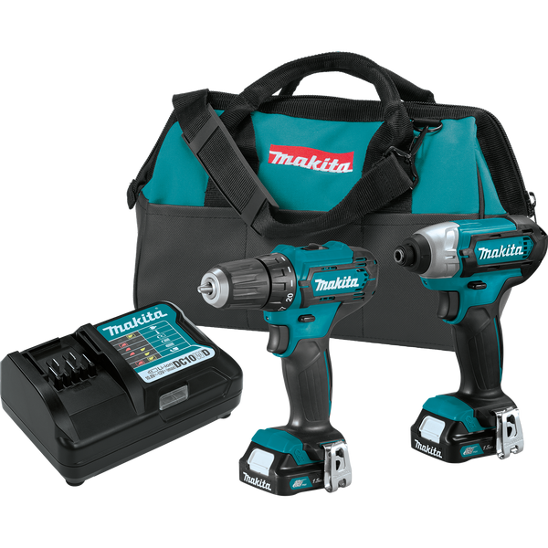 Makita CT232-R 12V max CXT Lithium‑Ion Cordless 2‑Pc. Combo Kit 1.5Ah, Reconditioned