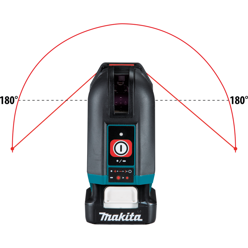 Makita SK105DNAX 12V max CXT Lithium‑Ion Cordless Self‑Leveling Cross‑Line Red Beam Laser Kit 2.0Ah, New