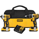 DeWalt DCK283D2 20V Max XR Li-Ion Cordless Drill-Driver and Impact Driver Combo Kit, New