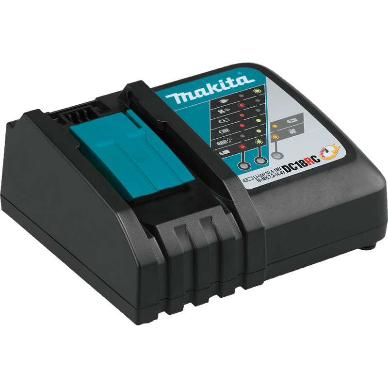 Makita BL1850BDC2 18V LXT Li‑Ion Battery and Rapid Optimum Charger Starter Pack, 5.0 Ah,  New