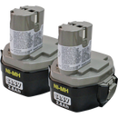 Makita 194157-8 14.4V Ni‑MH 2.6Ah Battery 1434, Pod Style, 2/pk New