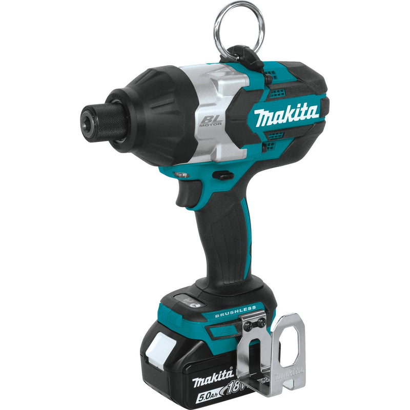 Makita XWT09T 18V LXT® Lithium‑Ion Brushless Cordless High‑Torque 7/16" Hex Impact Wrench Kit (5.0Ah)(New) - ToolSteal.com