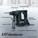 Makita XRH06RBX-R 18V LXT® Li‑Ion Sub‑Compact Brushless Cordless 11/16" SDS+ Rotary Hammer Ki with, 65 Pc. Accessory Set (2.0 Ah) (Reconditioned) - ToolSteal.com