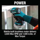 Makita XDT19Z 18V LXT Lithium‑Ion Brushless Cordless Quick‑Shift Mode 4‑Speed Impact Driver, Tool Only, New