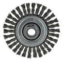 United Abrasives-Sait 03440 4-Inch by .020-Inch by 5/8-11 Knot Carbon Steel Wheel, 6-Pack, New