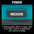 Makita DML812 18V LXT Lithium‑Ion Cordless L.E.D. Flashlight / Spotlight, Light Only, New