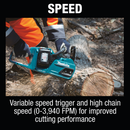 Makita XCU07PT 36V 18V X2 LXT Brushless 14 in. Chain Saw Kit 5.0Ah, New