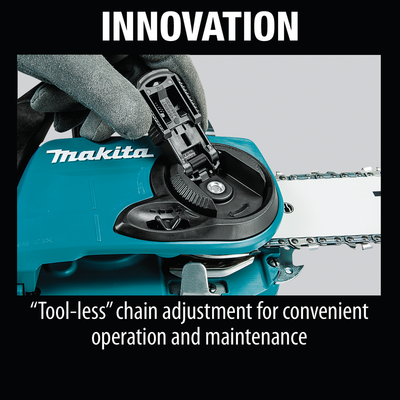 Makita XCU03PT1-R 36V 18V X2 LXT Brushless 14 in. Chain Saw Kit with 4 Batteries 5.0Ah, Reconditioned