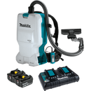 Makita XCV17PG-R 36V 18V X2 LXT Brushless 1.6 Gallon HEPA Filter Backpack Dry Vacuum 6.0Ah, Reconditioned
