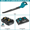 Makita XBU01PT-R 18V X2 (36V) LXT® Lithium‑Ion Cordless Blower Kit (5.0Ah) (Reconditioned) - ToolSteal.com