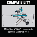 Makita XSL04ZU-R 36V 18V X2 LXT Brushless 10 in. Dual‑Bevel Sliding Compound Miter Saw, AWS and Laser, Tool Only, Reconditioned