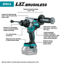 Makita XPH14Z-R 18V LXT® Lithium‑Ion Brushless Cordless 1/2" Hammer Driver‑Drill, Tool Only Reconditioned