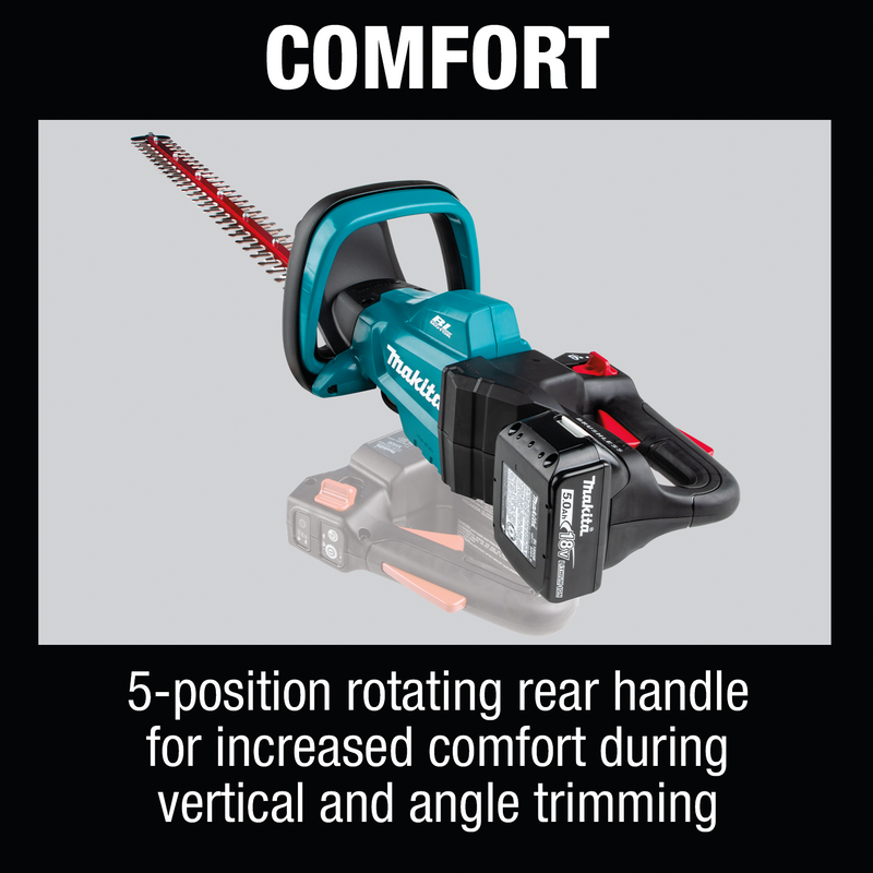 Makita XHU08T-R 18V LXT Lithium‑Ion Brushless Cordless 30 in. Hedge Trimmer Kit 5.0Ah, Reconditioned