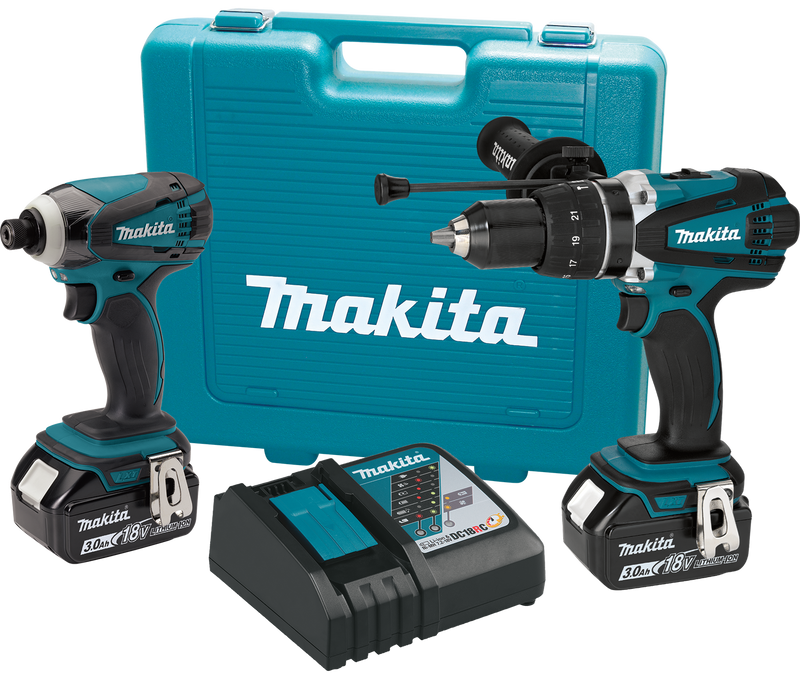 Makita XT218-R 18V LXT Lithium‑Ion Cordless 2‑Pc. Combo Kit 3.0Ah, Reconditioned