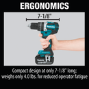 Makita XPH12T-R 18V LXT Lithium‑Ion Compact Brushless Cordless 1/2 in. Hammer Driver‑Drill Kit 5.0Ah, Reconditioned