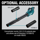 Makita XBU03Z-R 18V LXT Lithium‑Ion Brushless Cordless Blower, Tool Only, Reconditioned