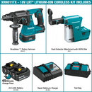 Makita XRH011TX-R 18V LXT Lithium‑Ion Brushless Cordless 1 in. Rotary Hammer Kit, accepts SDS‑PLUS bits, w/ HEPA Dust Extractor, 5.0Ah (Reconditioned)