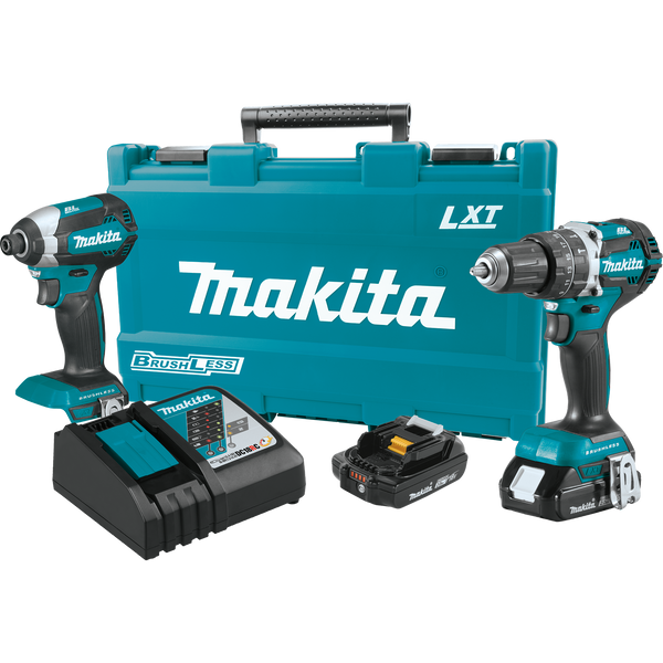 Makita XT269R  18V LXT® Li-Ion Compact Brushless Cordless 2‑Pc. Combo Kit (2.0Ah), (Reconditioned) - ToolSteal.com
