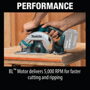 Makita XSH03Z-R 18V LXT Lithium‑Ion Brushless Cordless 6‑1/2 in. Circular Saw, Tool Only Reconditioned